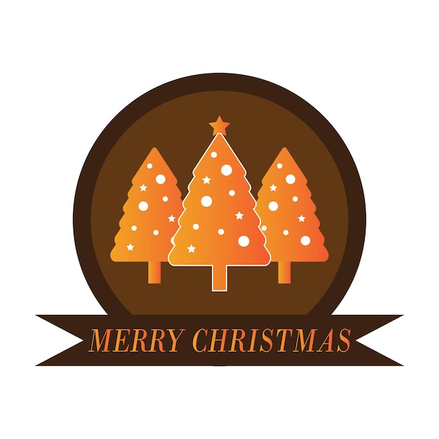 diseño de vector de logotipo de icono de navidad