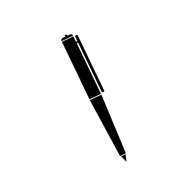 diseño de vector de logotipo de icono de pluma