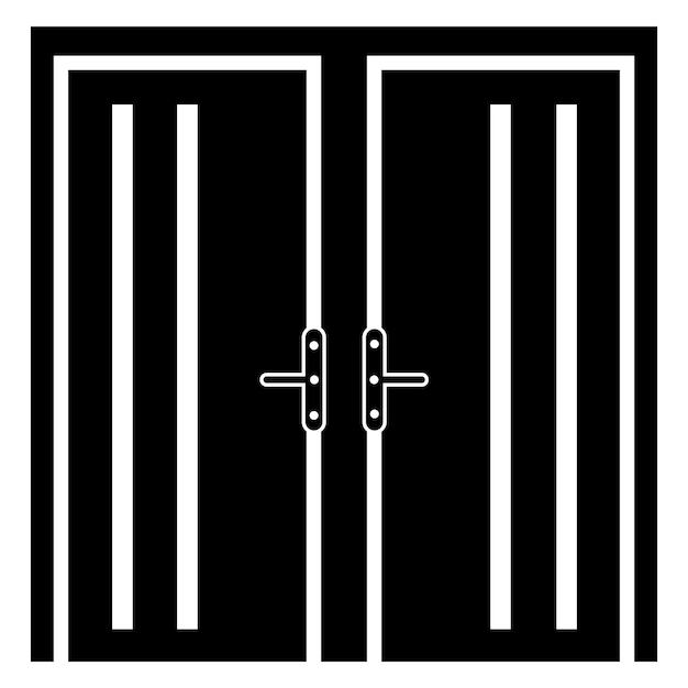Vector diseño de vector de logotipo de icono de puerta