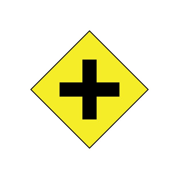 diseño de vector de logotipo de icono de señal de tráfico