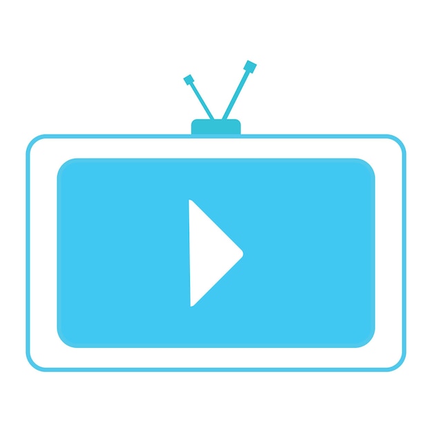 diseño de vector de logotipo de icono de televisión