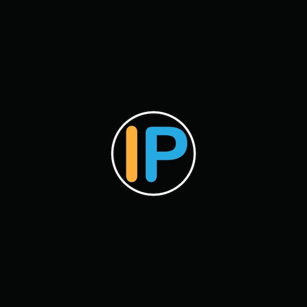 Diseño de vector de logotipo de letra IP Logotipo simple y moderno de Nueva Zelanda Diseño de alfabeto lujoso IP