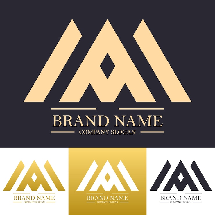 Vector diseño de vector de logotipo de letra a de lujo simple con concepto residencial en color dorado
