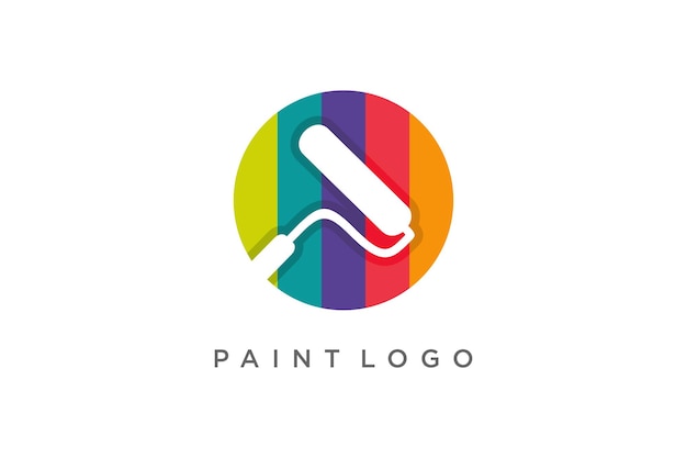 Diseño de vector de logotipo de pintura con idea moderna