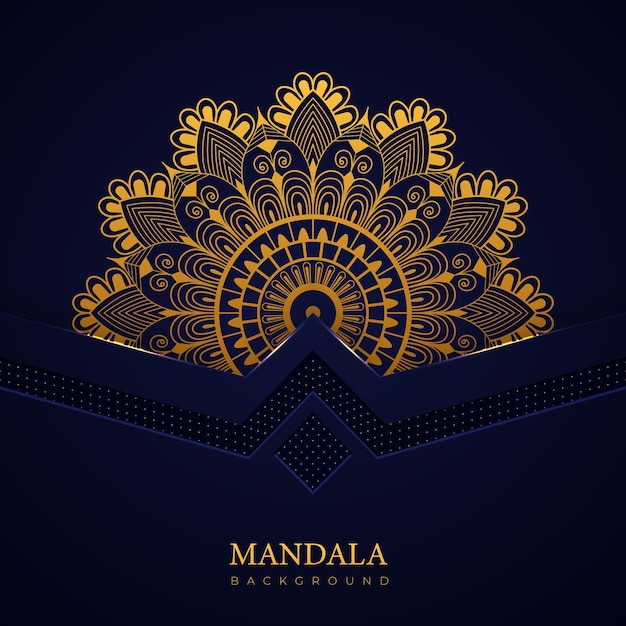 Diseño de vector de mandala de lujo ornamental