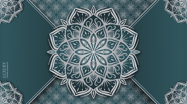 Diseño de vector de mandala ornamental de lujo