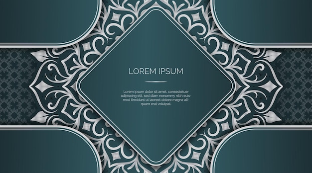 Diseño de vector de mandala ornamental de lujo