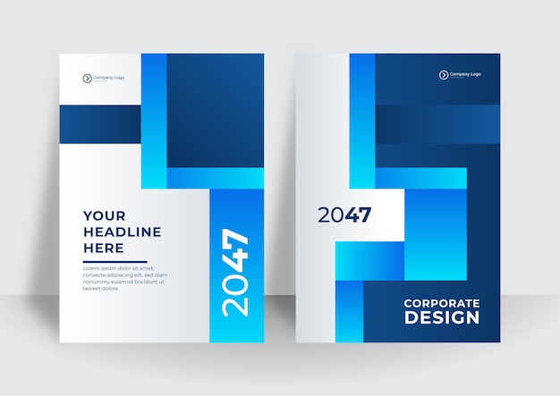 Diseño de vector de negocio de portada de identidad corporativa azul, fondo abstracto de publicidad de folleto de Flyer, plantilla de diseño de revista de cartel moderno de folleto, informe anual para la presentación.