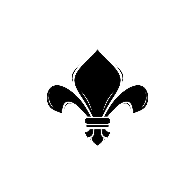 diseño de vector de ornamento floral fleurdelis