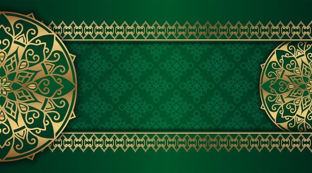 Diseño de vector de oro mandala ornamental de lujo