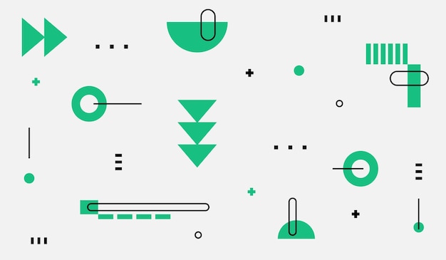 Diseño de vector de papel tapiz de formas geométricas