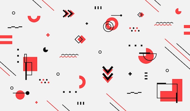 Diseño de vector de papel tapiz de formas geométricas