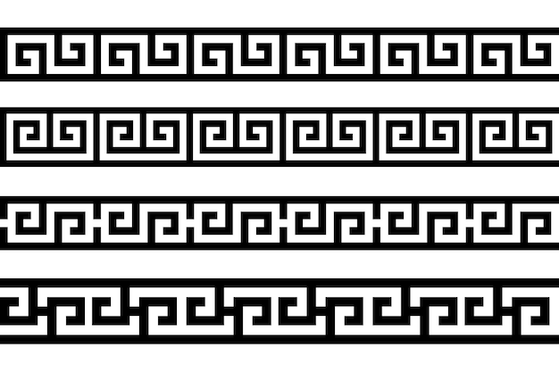 Diseño de vector de patrones étnicos antiguos de patrones sin fisuras