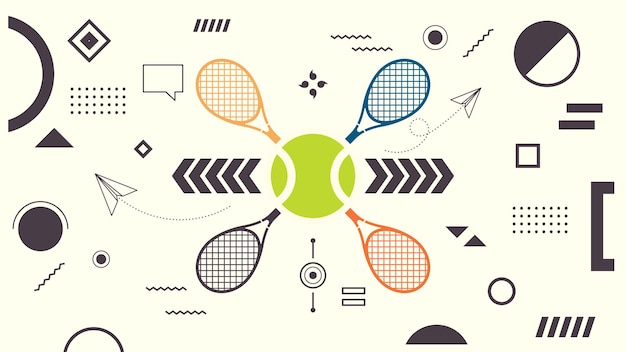 Diseño de vector de pelota de tenis efecto de texto fresco partido de pelota de tenis celebración del día deportivo tenis