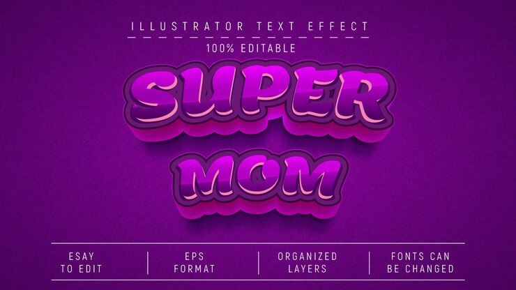 Diseño de vector de plantilla editable de efecto de texto realista 3d