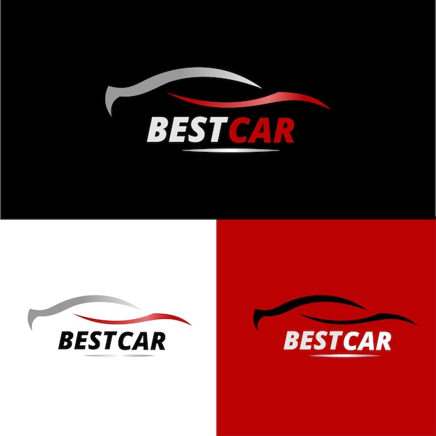 Diseño de vector de plantilla de ilustración de logotipo de coche