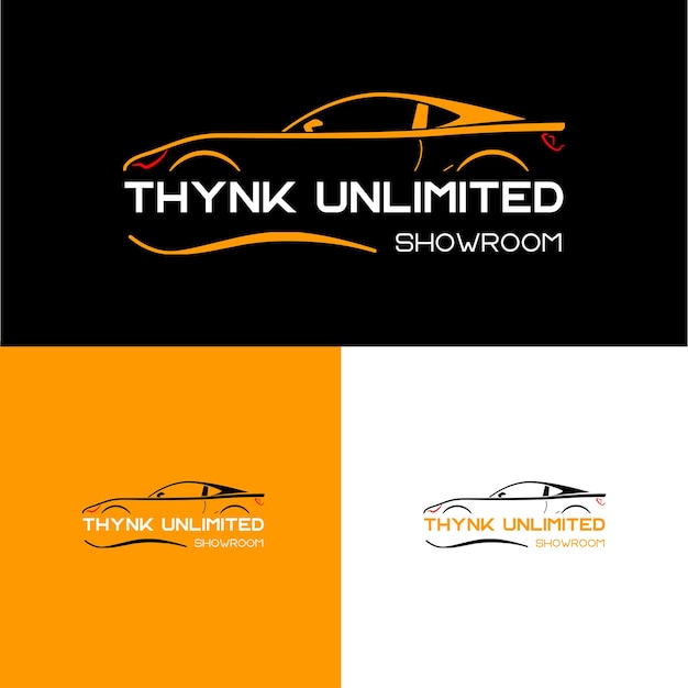 Diseño de vector de plantilla de ilustración de logotipo de coche