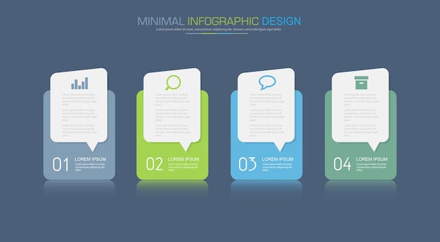 Diseño de vector de plantilla de infografía empresarial