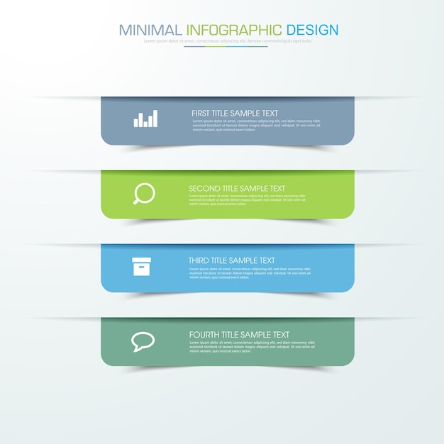 Vector diseño de vector de plantilla de infografía empresarial