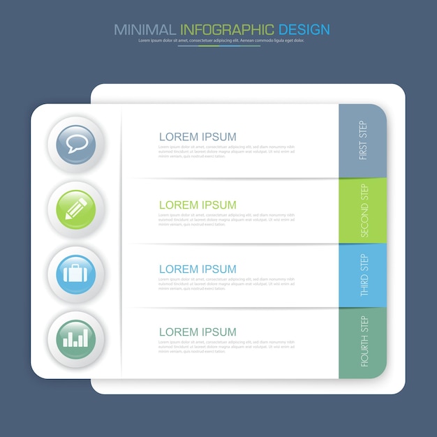 Diseño de vector de plantilla de infografía empresarial