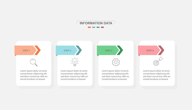 Diseño de vector de plantilla de infografía
