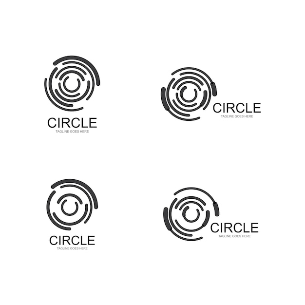 Diseño de vector de plantilla de logotipo de círculo