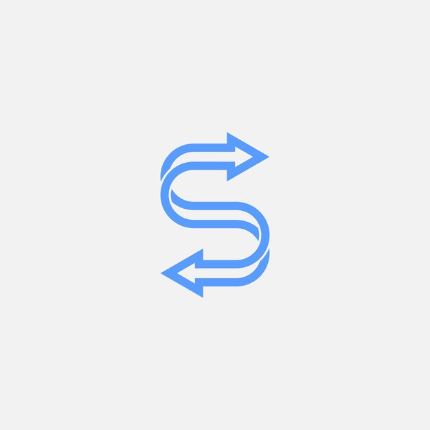 diseño de Vector de plantilla de logotipo de letra S financiera.