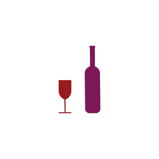 Diseño de vector de plantilla de logotipo de vino