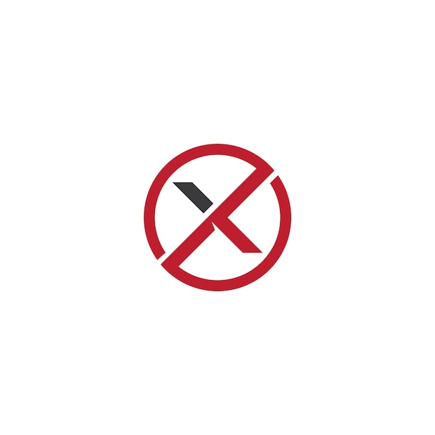 Diseño de vector de plantilla de negocio de logotipo de letra X