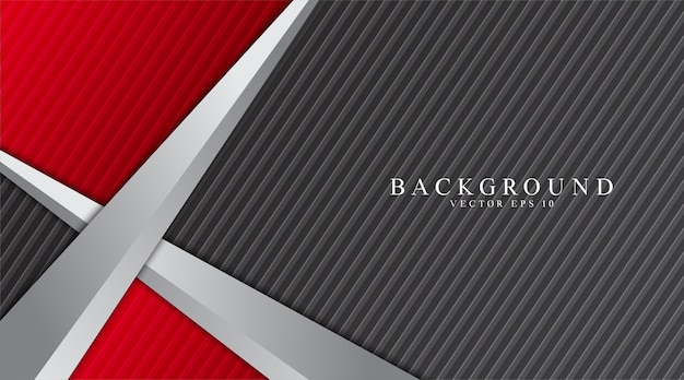 Diseño de vector rojo y gris de fondo abstracto