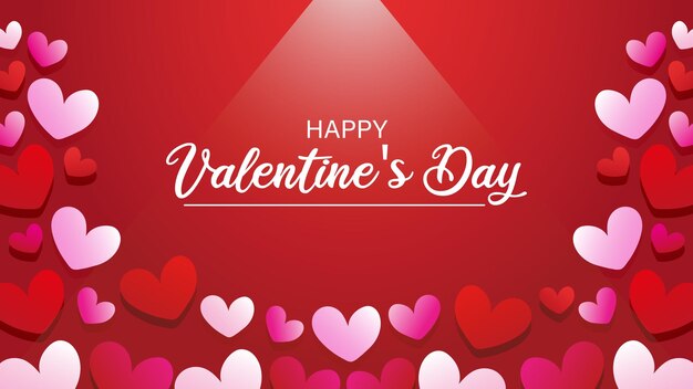 diseño de vector de saludo de día de san valentín