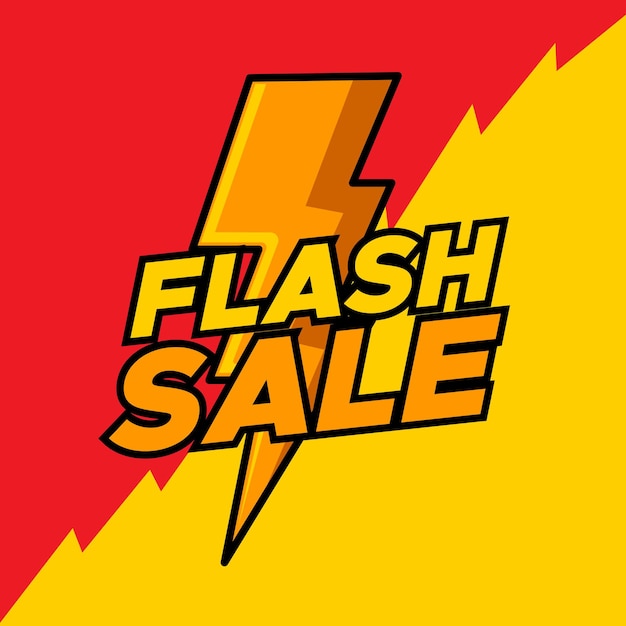 Diseño de vector de señal de venta flash