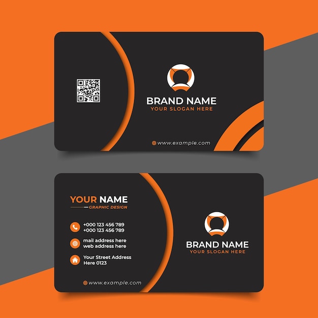 Diseño de vector de tarjeta de visita profesional moderna creativa