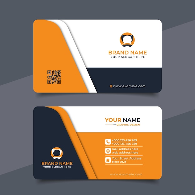 Diseño de vector de tarjeta de visita profesional moderna creativa