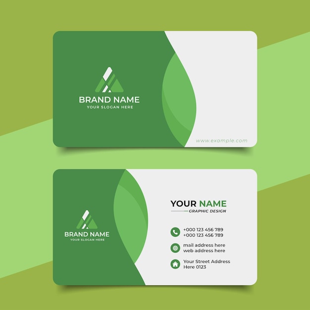Diseño de vector de tarjeta de visita profesional moderna creativa
