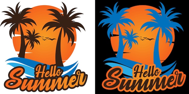 diseño de vector de verano de camiseta