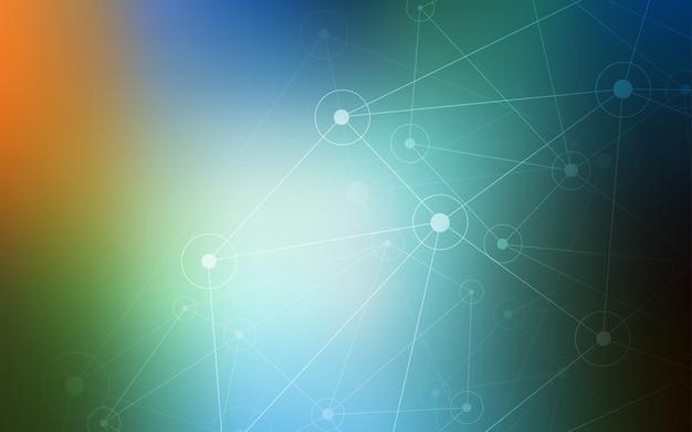 Diseño de vector verde con círculos