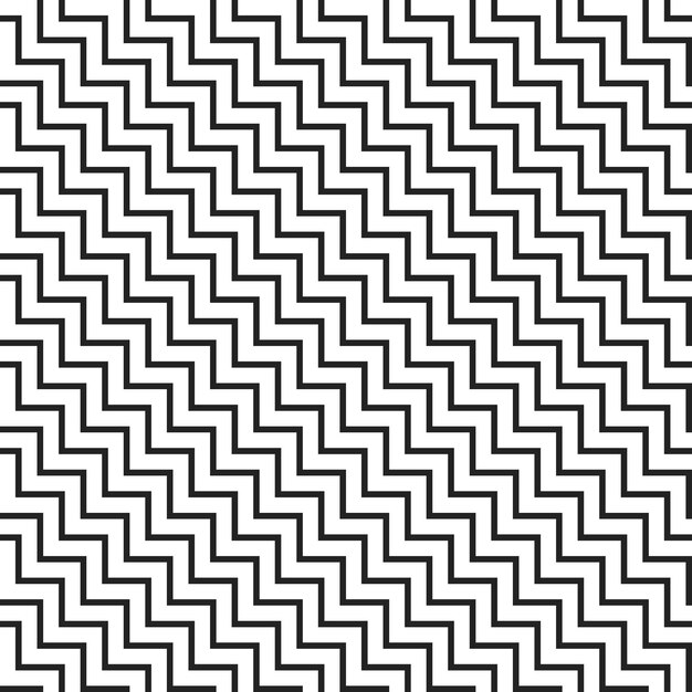 Diseño de vector de zigzags de fondo geométrico abstracto de patrones sin fisuras