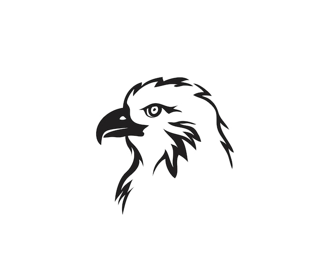 Diseño de vectores de arte con logotipo de águila