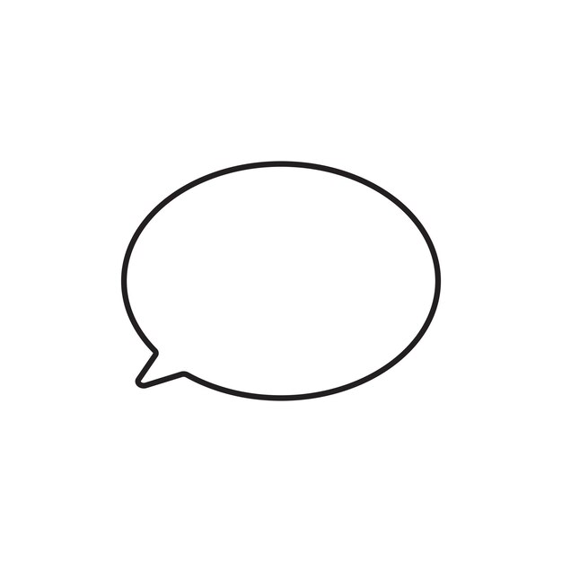 Diseño de vectores de burbujas de habla en blanco