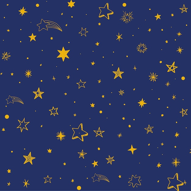 Diseño de vectores de cielo nocturno estrellado