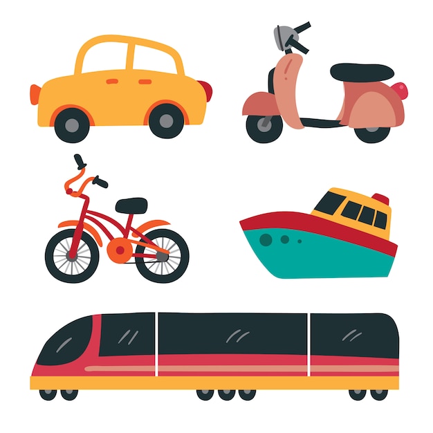 Vector diseño de vectores de colección de vehículos.