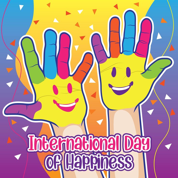 Vector diseño de vectores del día internacional de la felicidad