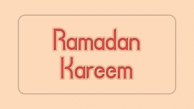 Diseño de vectores de efectos de texto Ramadan Kareem,