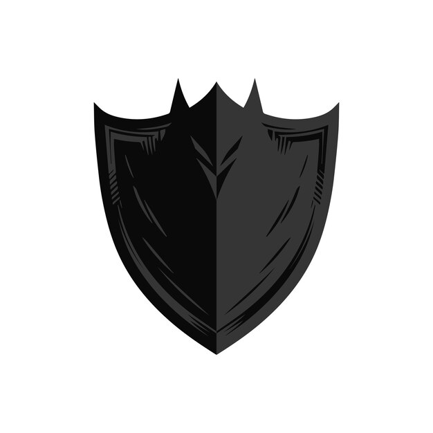 Diseño de vectores de escudo oscuro