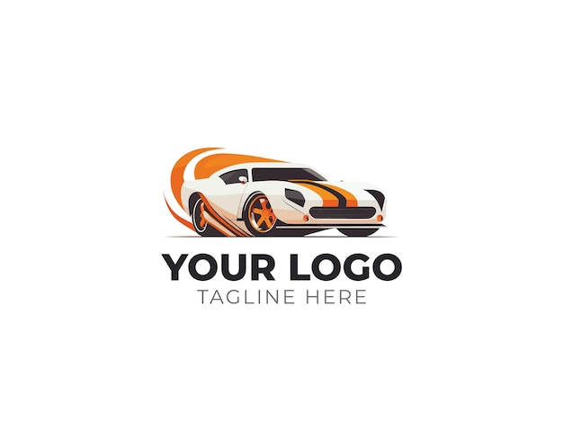 Diseño de vectores de logotipo automotriz de coche elegante