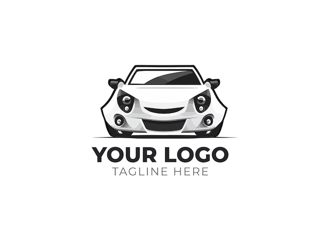 Diseño de vectores de logotipo automotriz de coche elegante