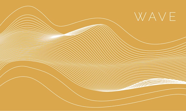 Diseño de vectores de onda abstracta de fondo