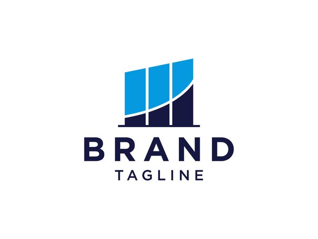 Diseño de vectores planos de marketing financiero de consultoría de logotipo empresarial.