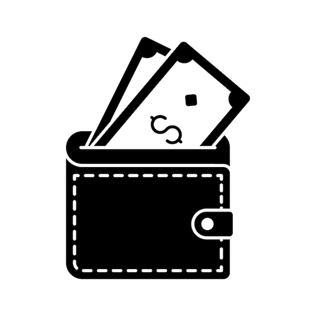Diseño de vectores premium de compras y presupuestos de finanzas de billetera